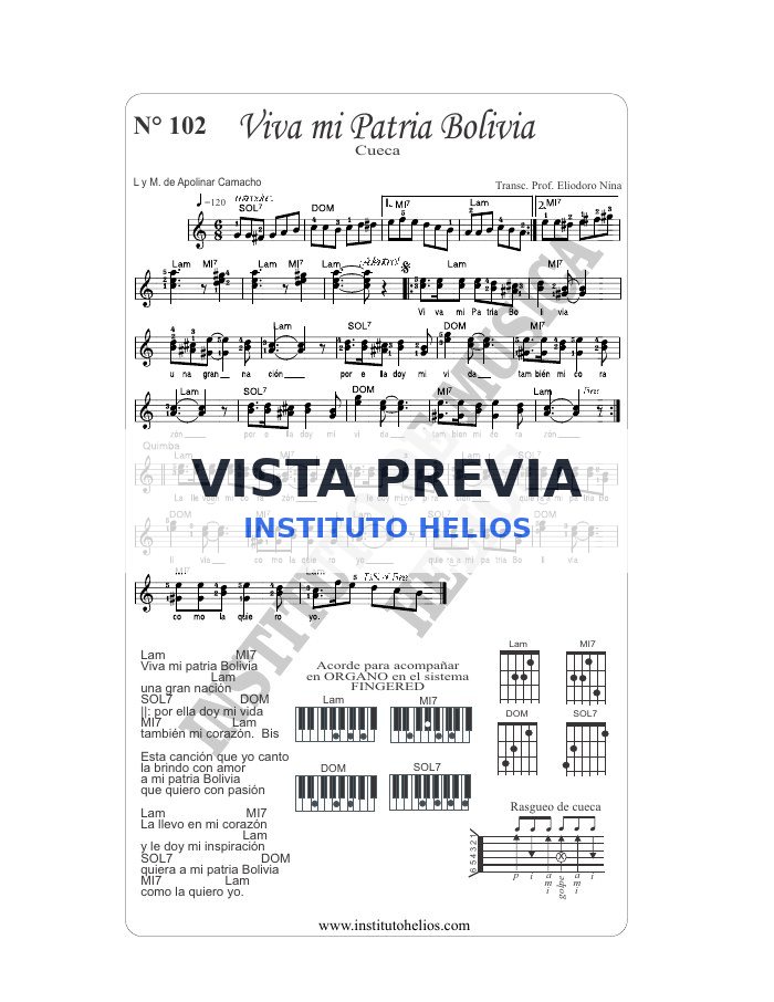Vista previa de Viva mi Patria Bolivia